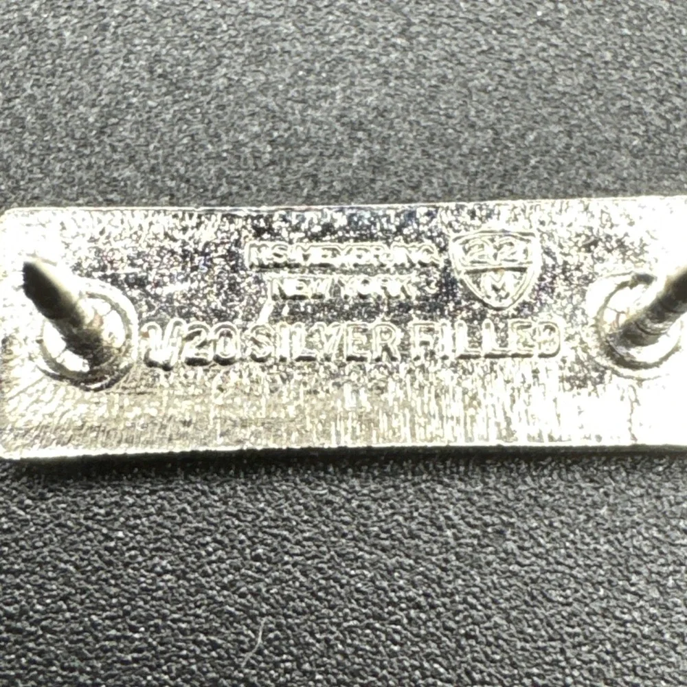 Vintage Silver Filled US‎ Military Bar Pin